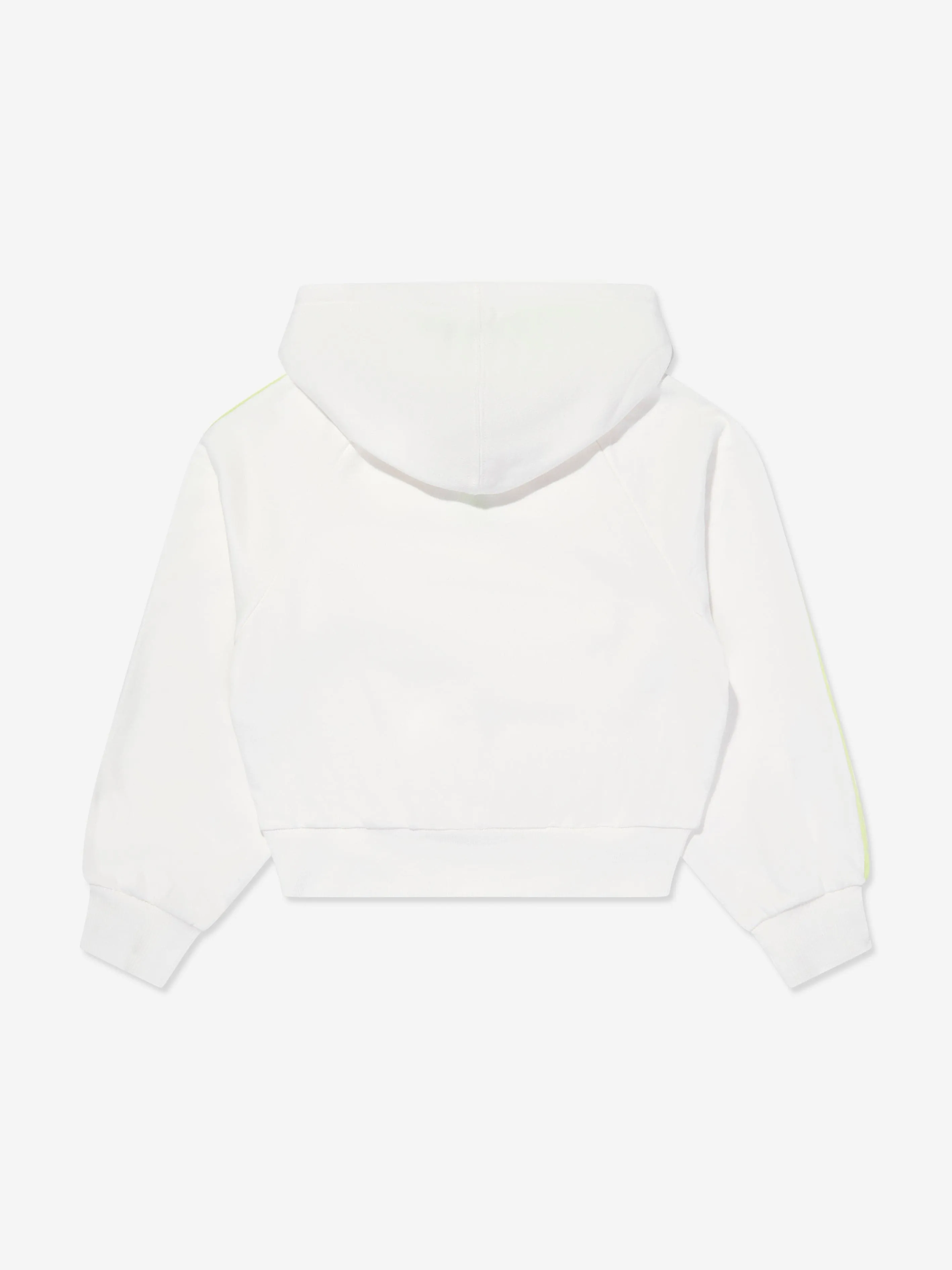 Converse Girls Half Zip Boxy Utility Hoodie in Ivory