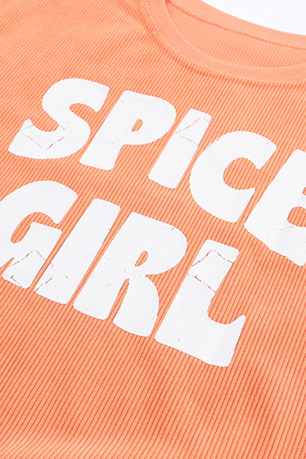 Corded SPICY GIRL Graphic Sweatshirt