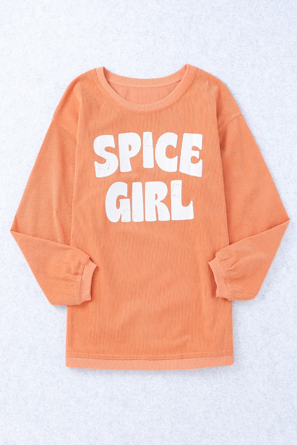 Corded SPICY GIRL Graphic Sweatshirt