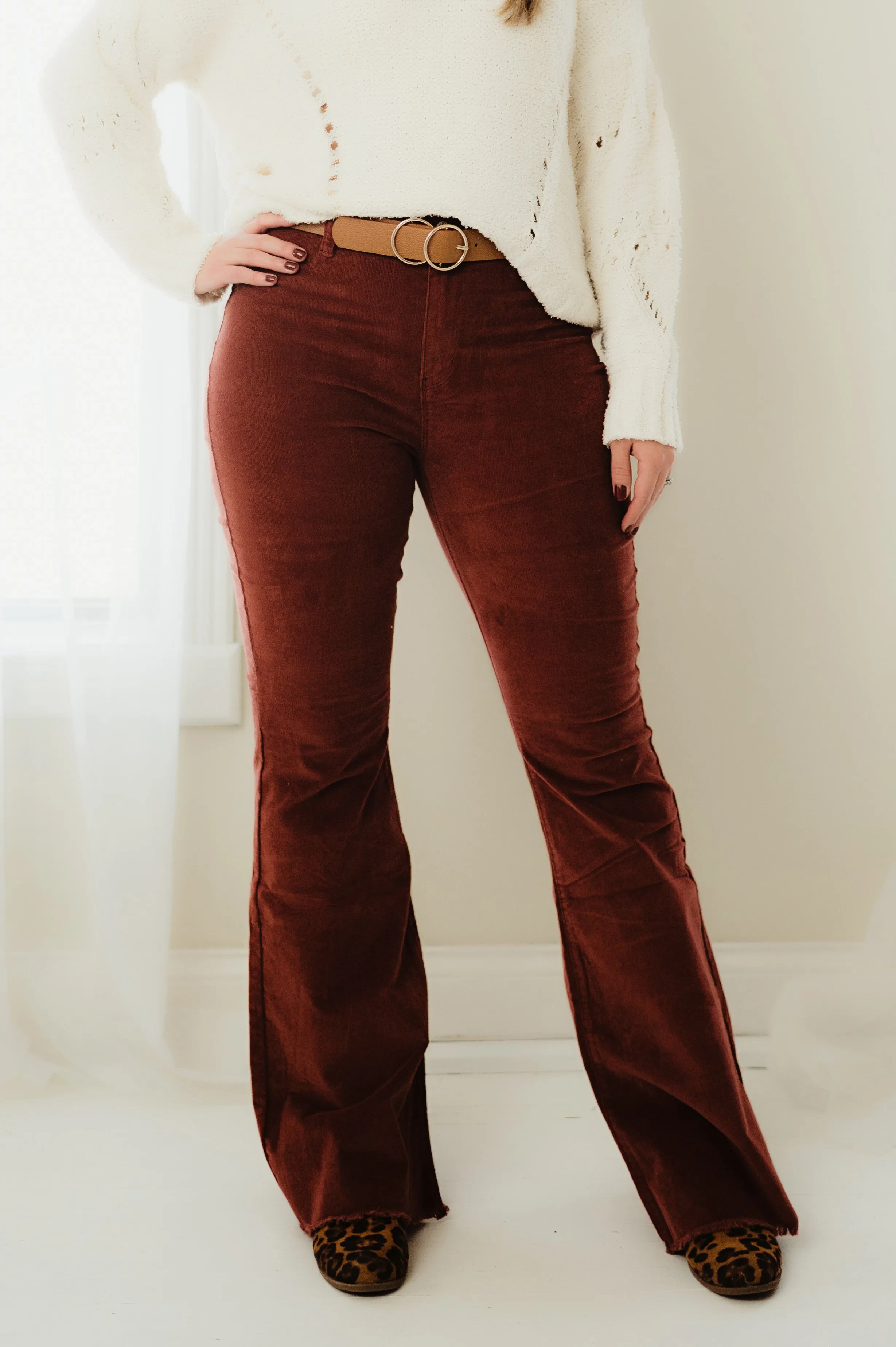 Corduroy Flare Pants