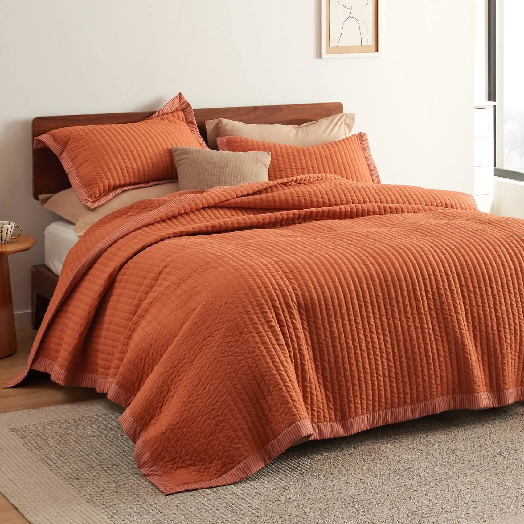 Corduroy Pattern Quilt Set