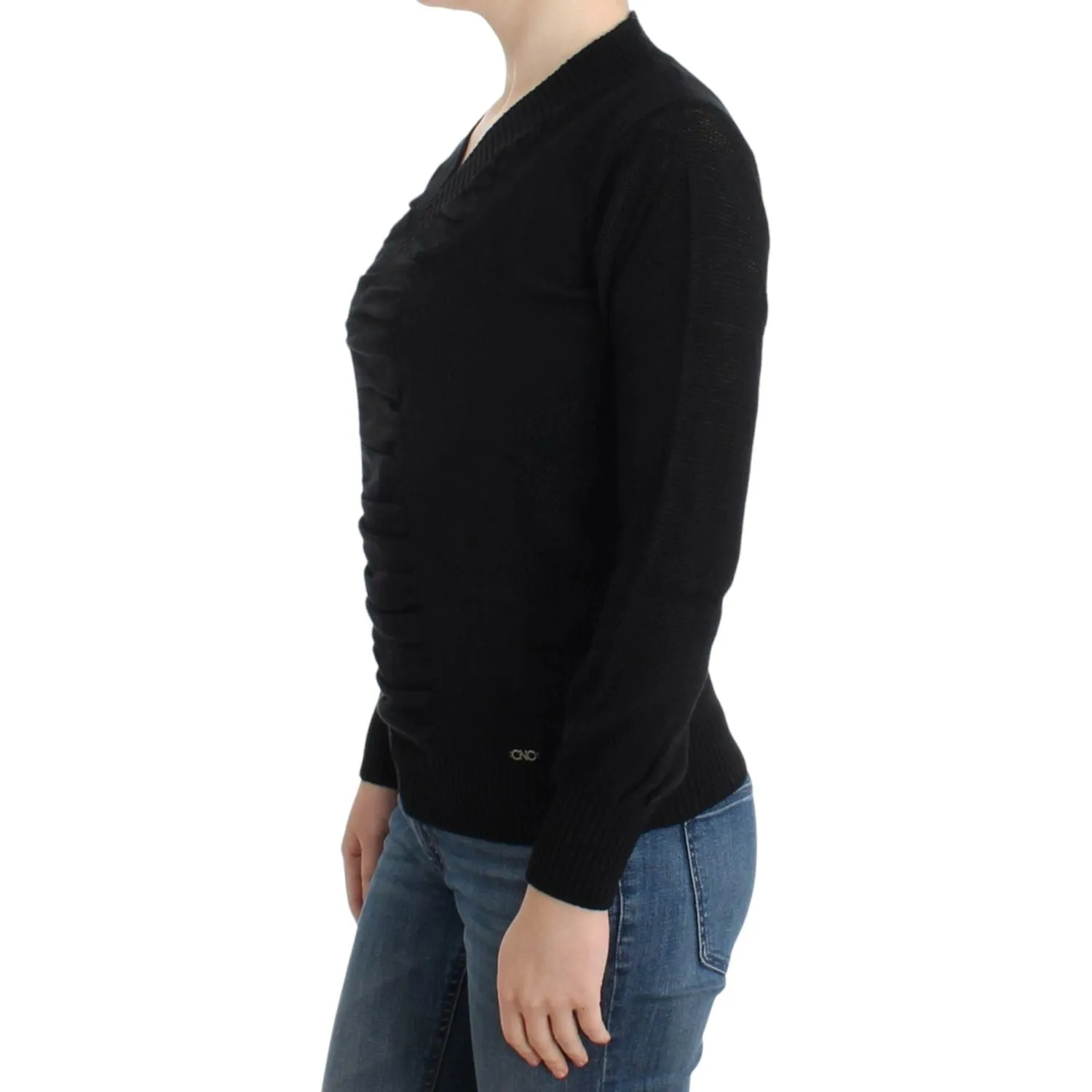 Costume National Elegant V-Neck Lightweight Sweater