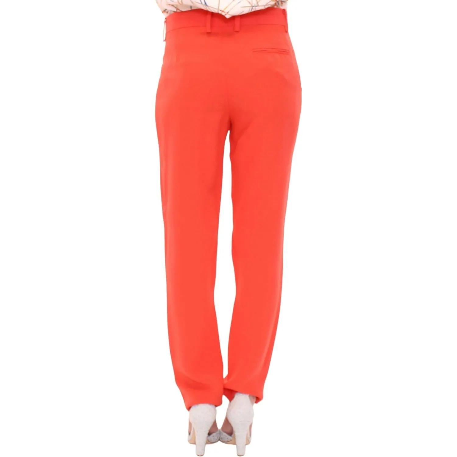 CO|TE Chic Orange Boyfriend Pants - Italian Crafted