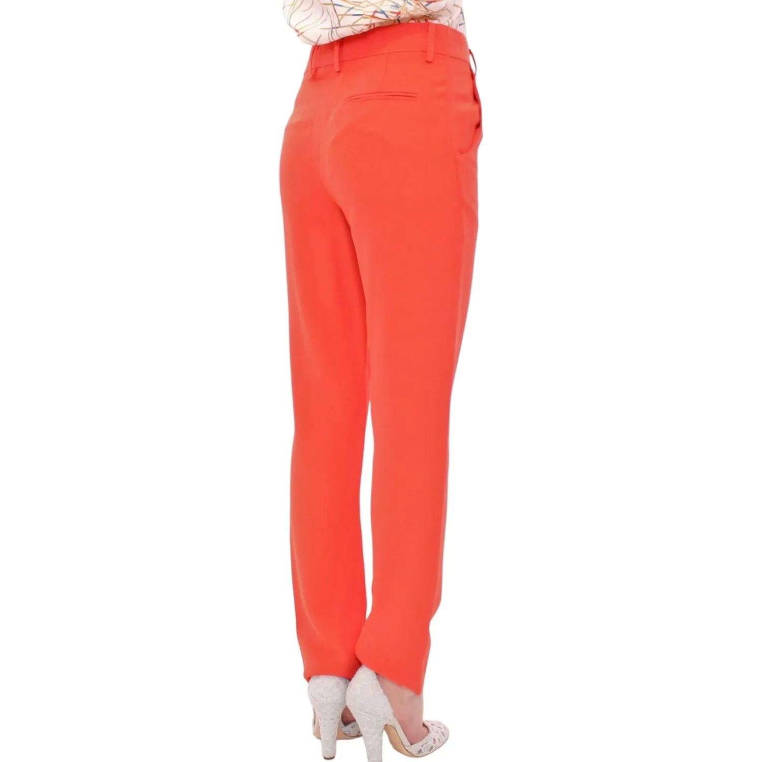 CO|TE Chic Orange Boyfriend Pants - Italian Crafted