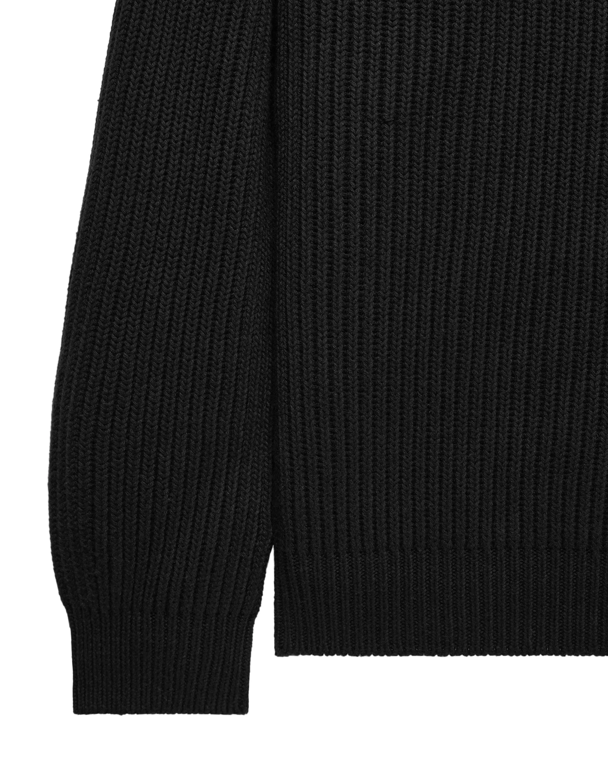 Couto Knitted Ribbed Sweater Black