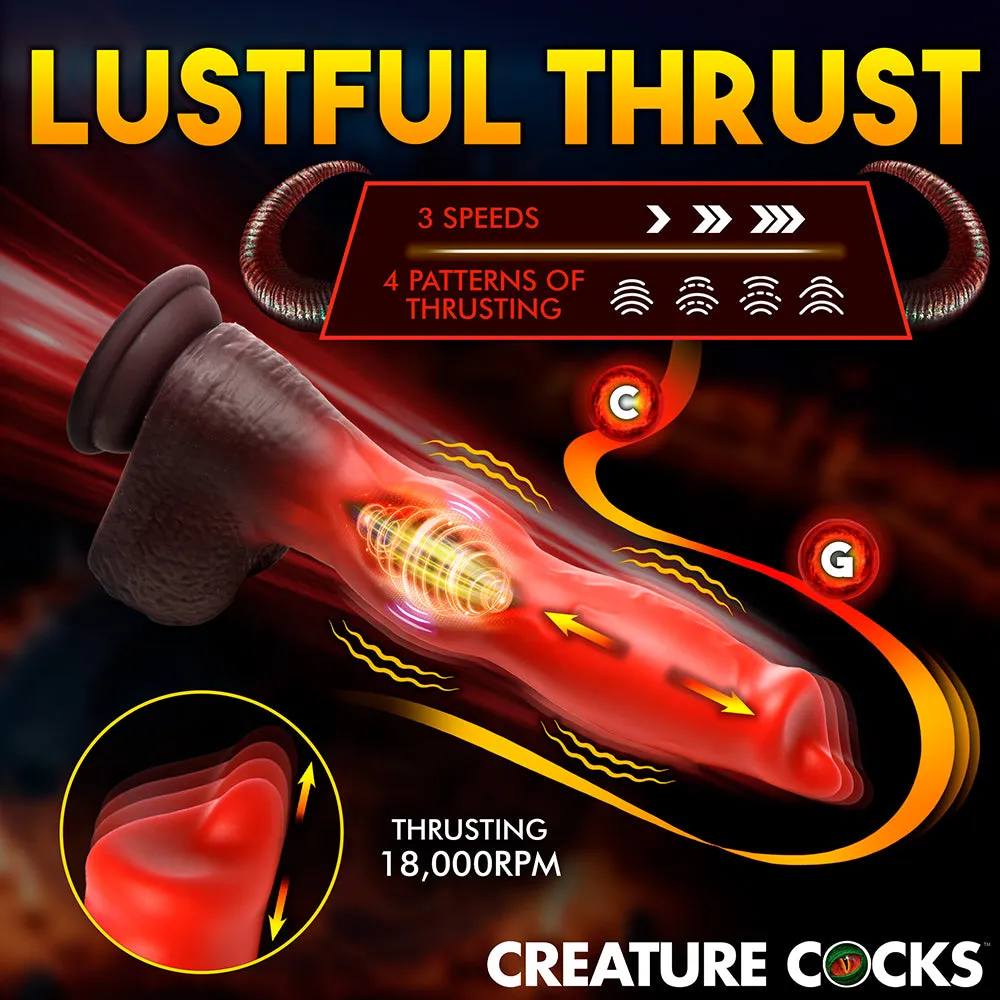 Creature Cocks Canine Thrusting & Vibrating Silicone Dildo with Remote Control