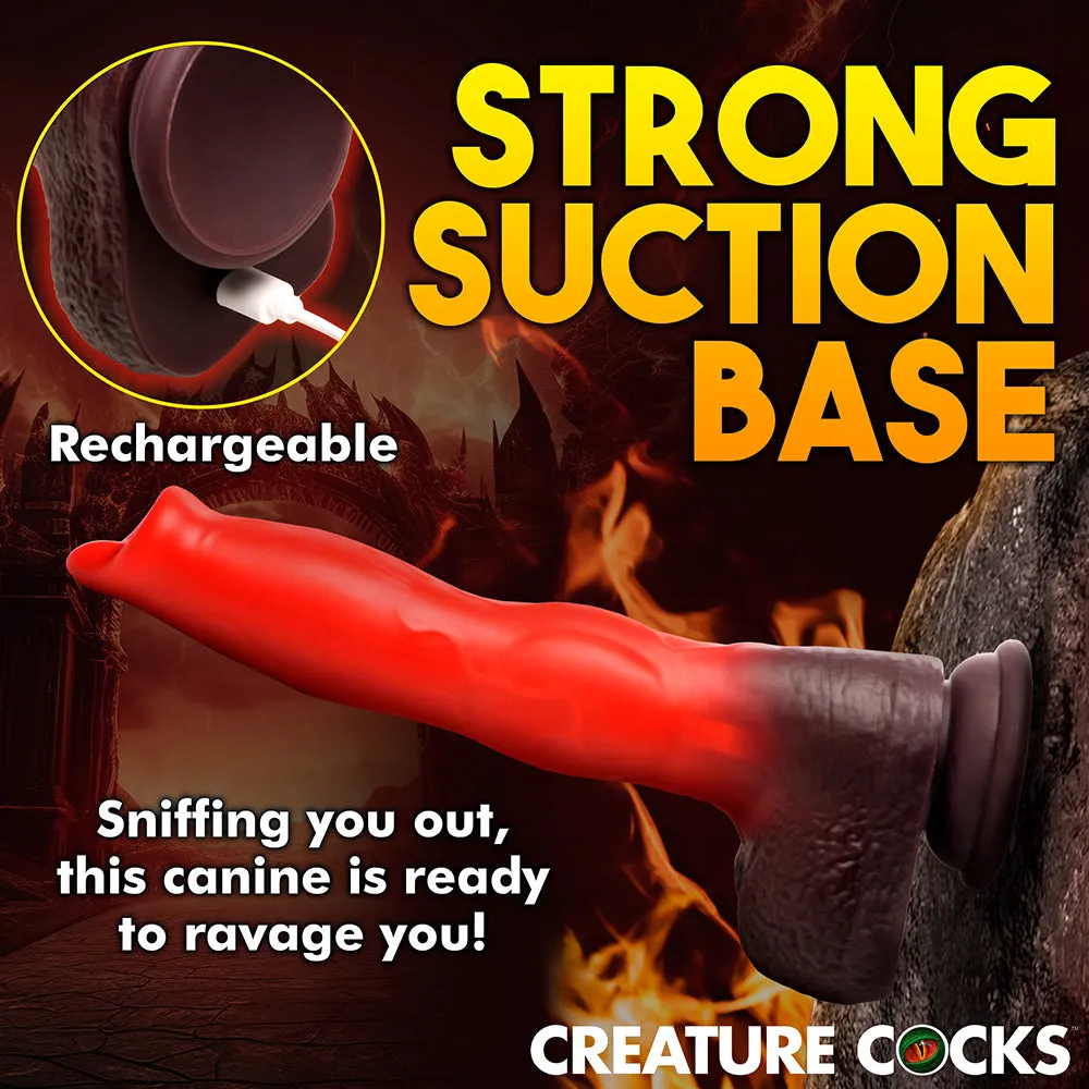 Creature Cocks Canine Thrusting & Vibrating Silicone Dildo with Remote Control