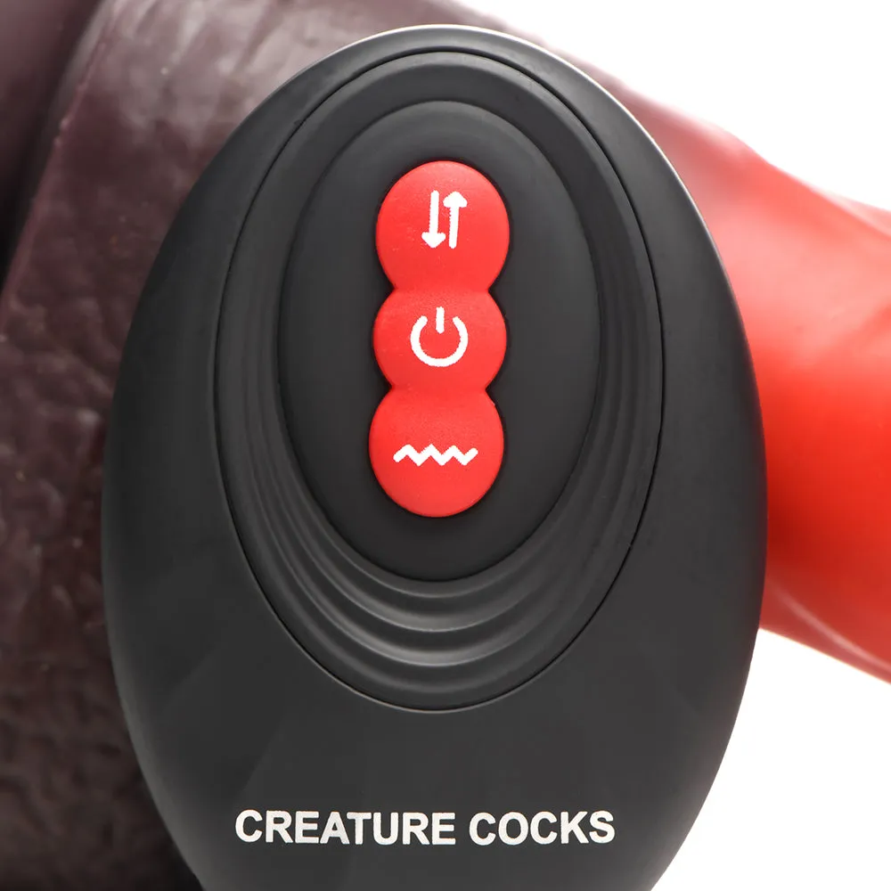 Creature Cocks Canine Thrusting & Vibrating Silicone Dildo with Remote Control