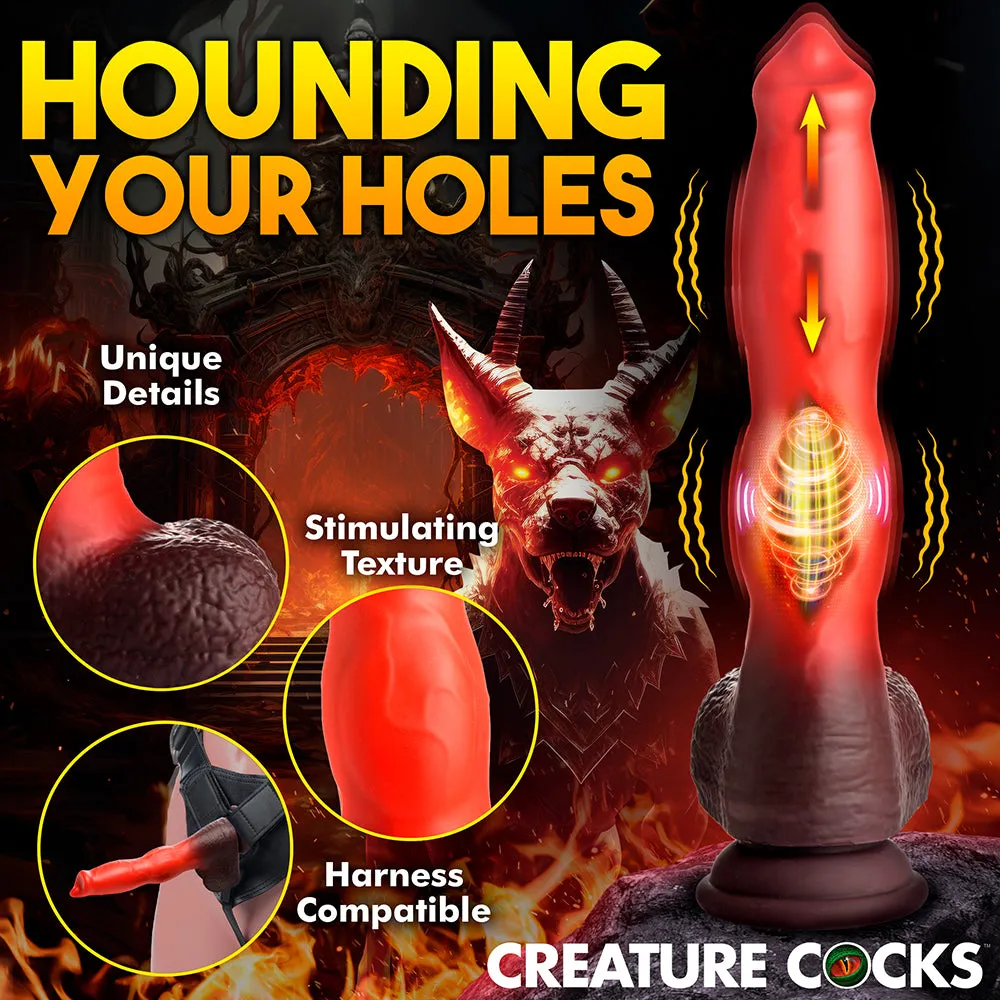 Creature Cocks Canine Thrusting & Vibrating Silicone Dildo with Remote Control