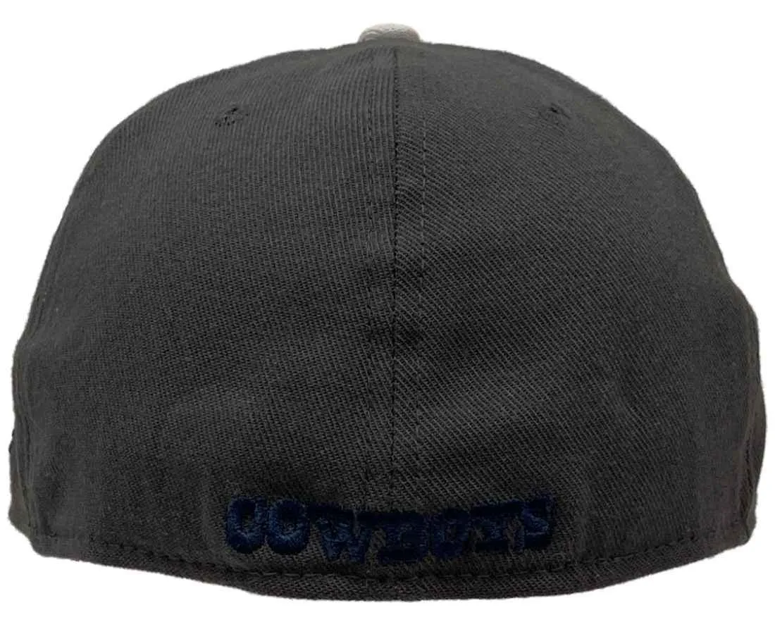 Dallas Cowboys New Era 39THIRTY Charcoal Gray Stretch Fit Hat Cap (M/L)