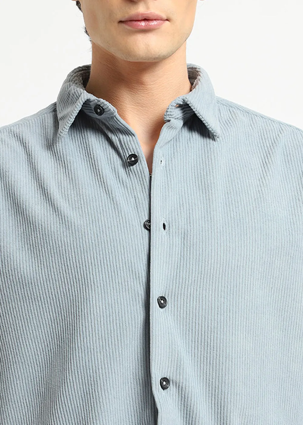 Dapper Blue Corduroy Shirt