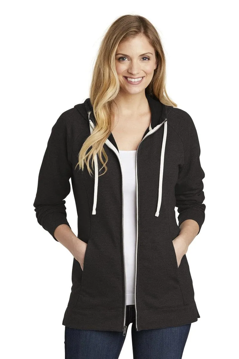 District DT456: Women's Perfect Tri French Terry Full-Zip Hoodie