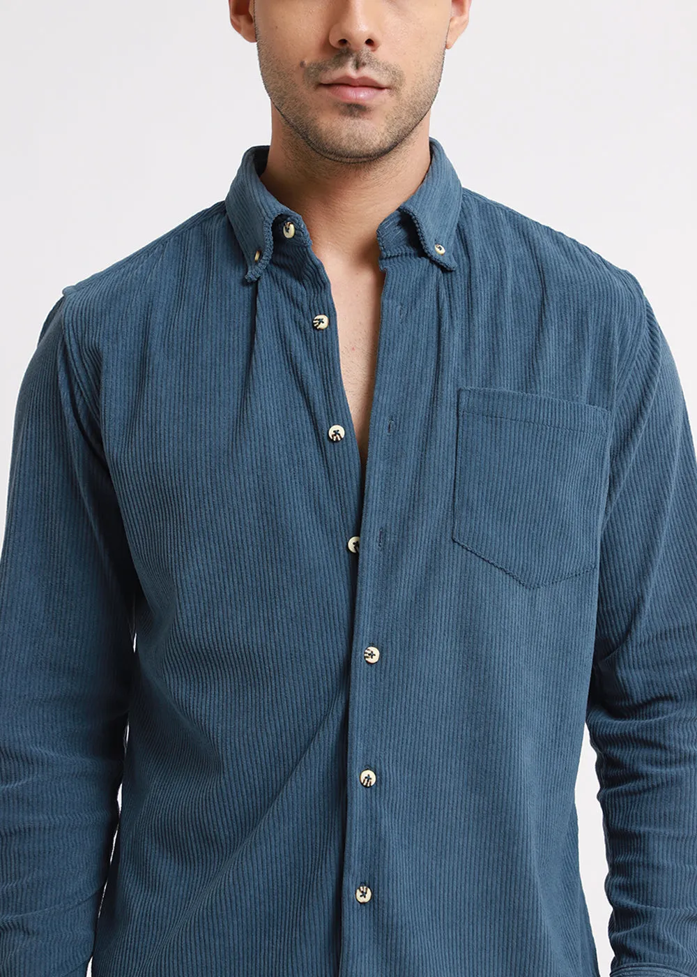 Dodger Blue Corduroy Shirt