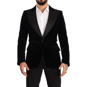 Dolce & Gabbana Elegant Single Breasted Velvet Blazer