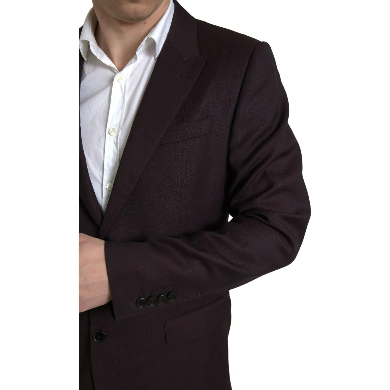 Dolce & Gabbana Maroon Martini Slim Fit 2-Piece Suit