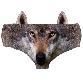 Ear Pantie - Dark Wolf (6-10 UK Size)