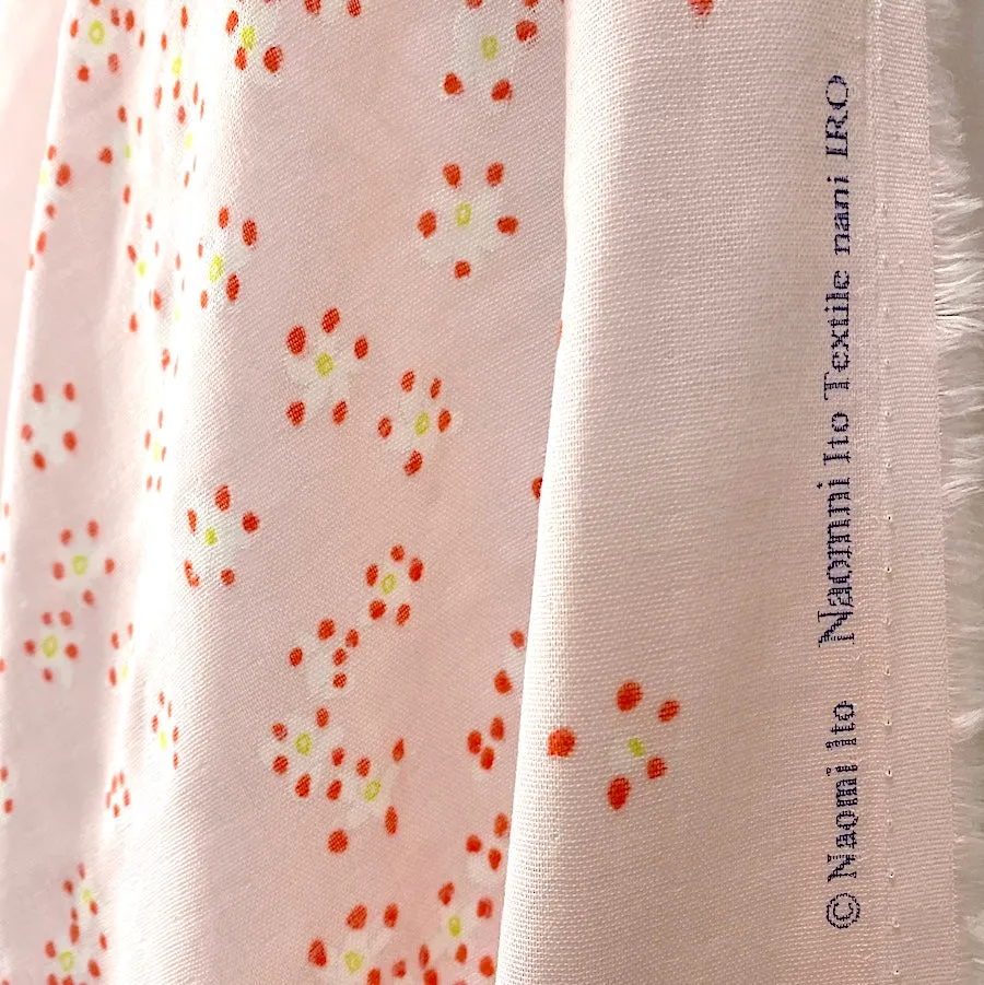 'Edelweiss' Pink, Organic Cotton Double Gauze from Japan by Nani Iro, 41" Wide By the Yard