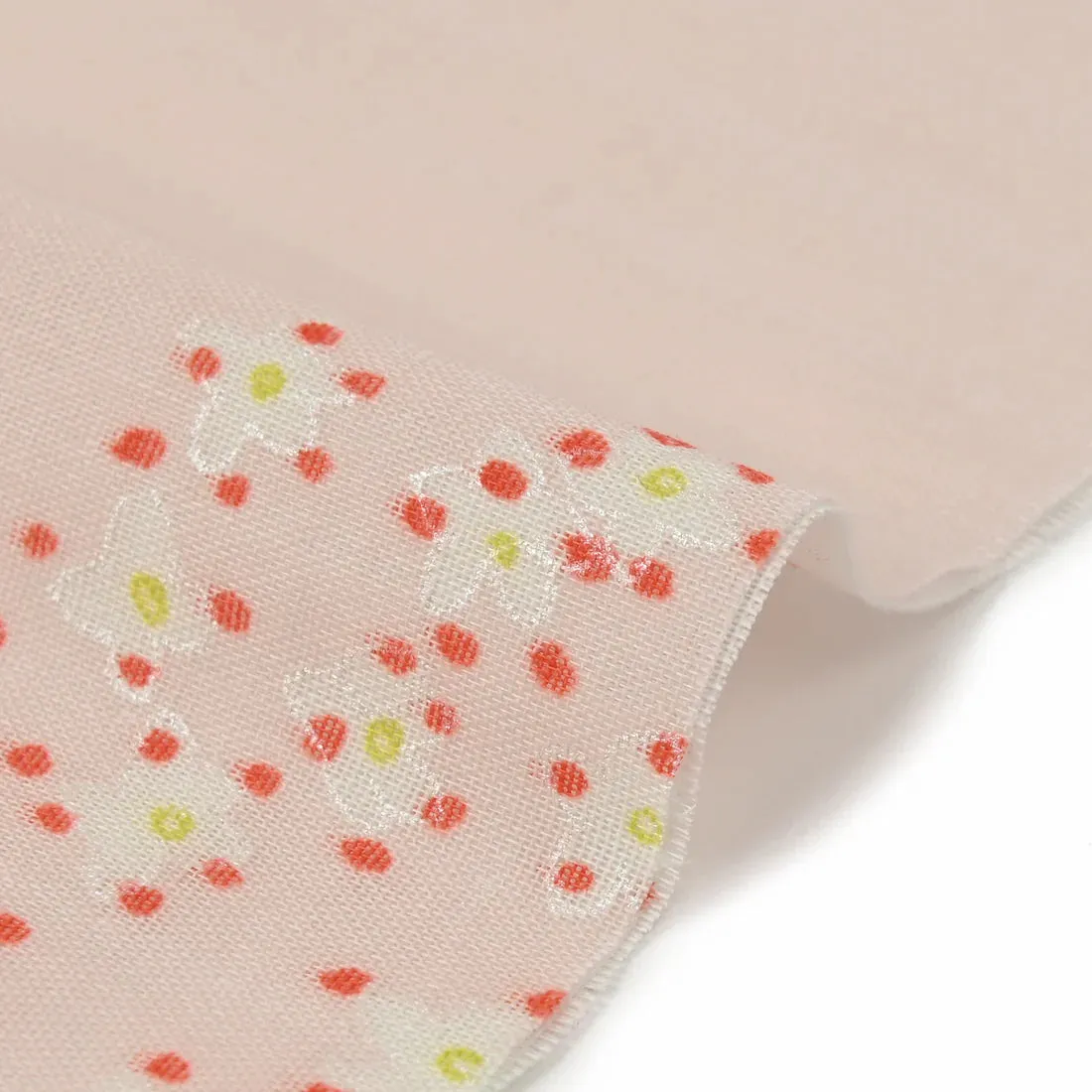 'Edelweiss' Pink, Organic Cotton Double Gauze from Japan by Nani Iro, 41" Wide By the Yard