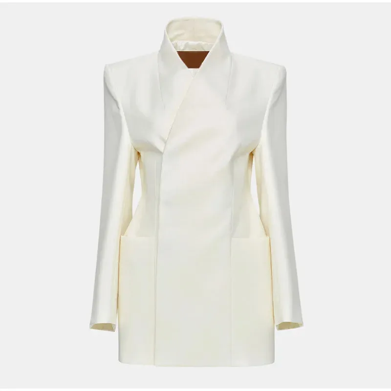 Elegant Long Sleeve Blazer (Office Lady Outwear)