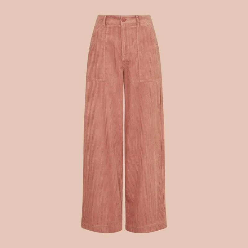 Emily & Fin Nora Trouser - Dusty Pink Chunky Cord