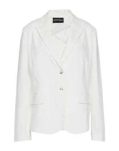 Emporio Armani Women Blazer Ivory 10 UK