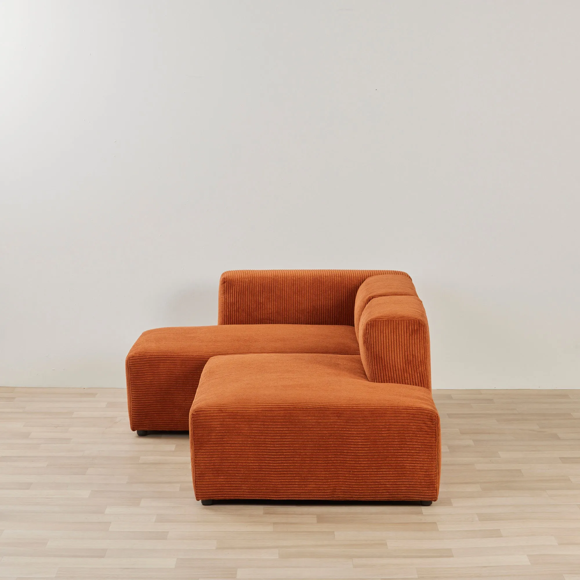 Finnian 2-Seat LH Chaise - Burnt Orange