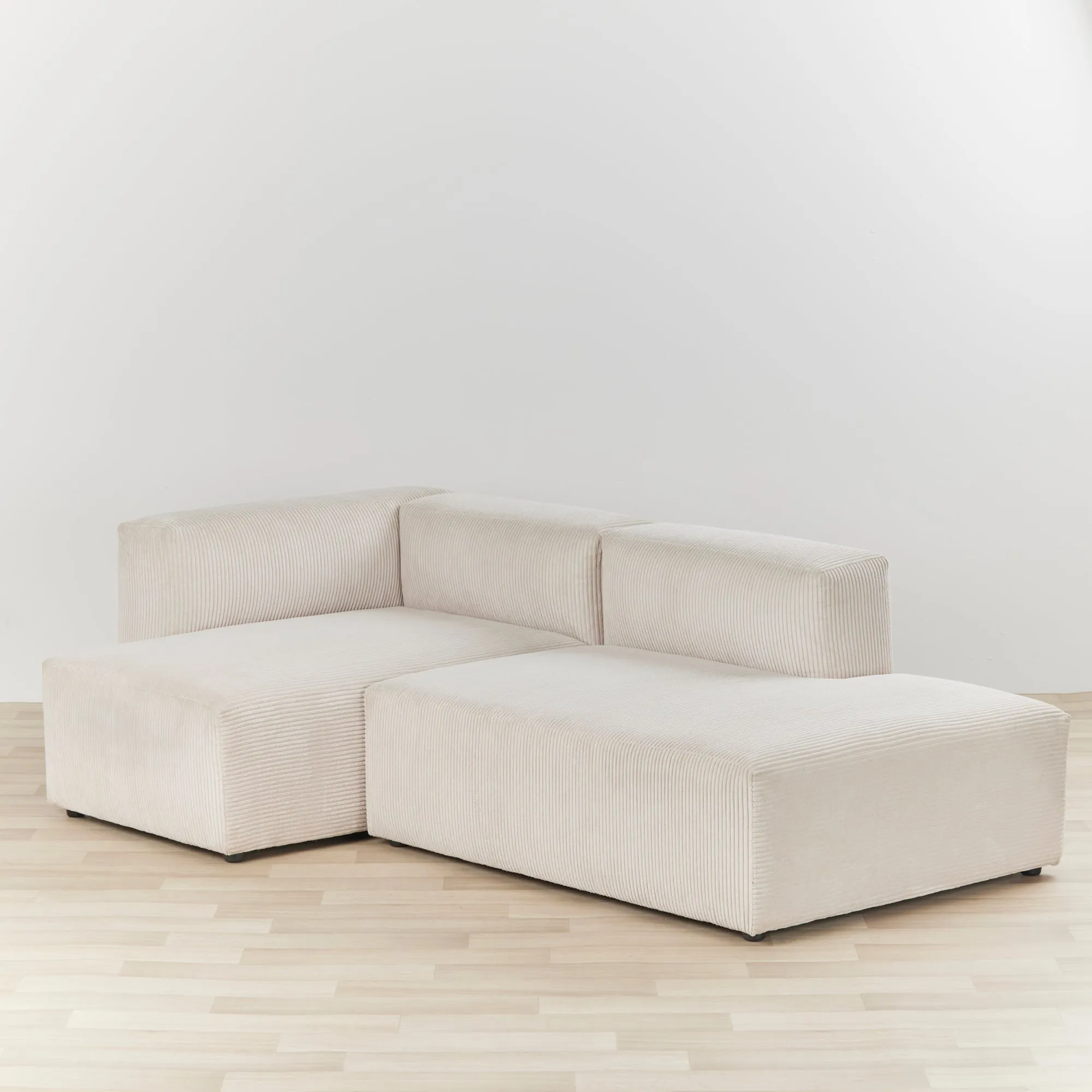 Finnian 2-Seat LH Chaise - Off White