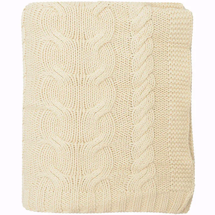 Fisherman's Sweater Chunky Cable Knit Throw