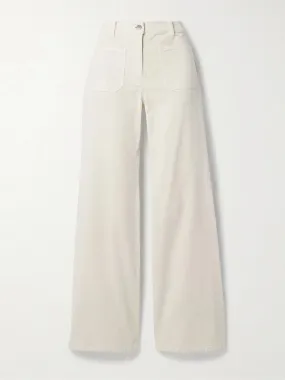 Florence cotton-blend corduroy flared pants