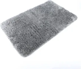 Fluffy Bathroom Shower Mat Water Absorbent & Machine Washable - (80 x 50 cm)