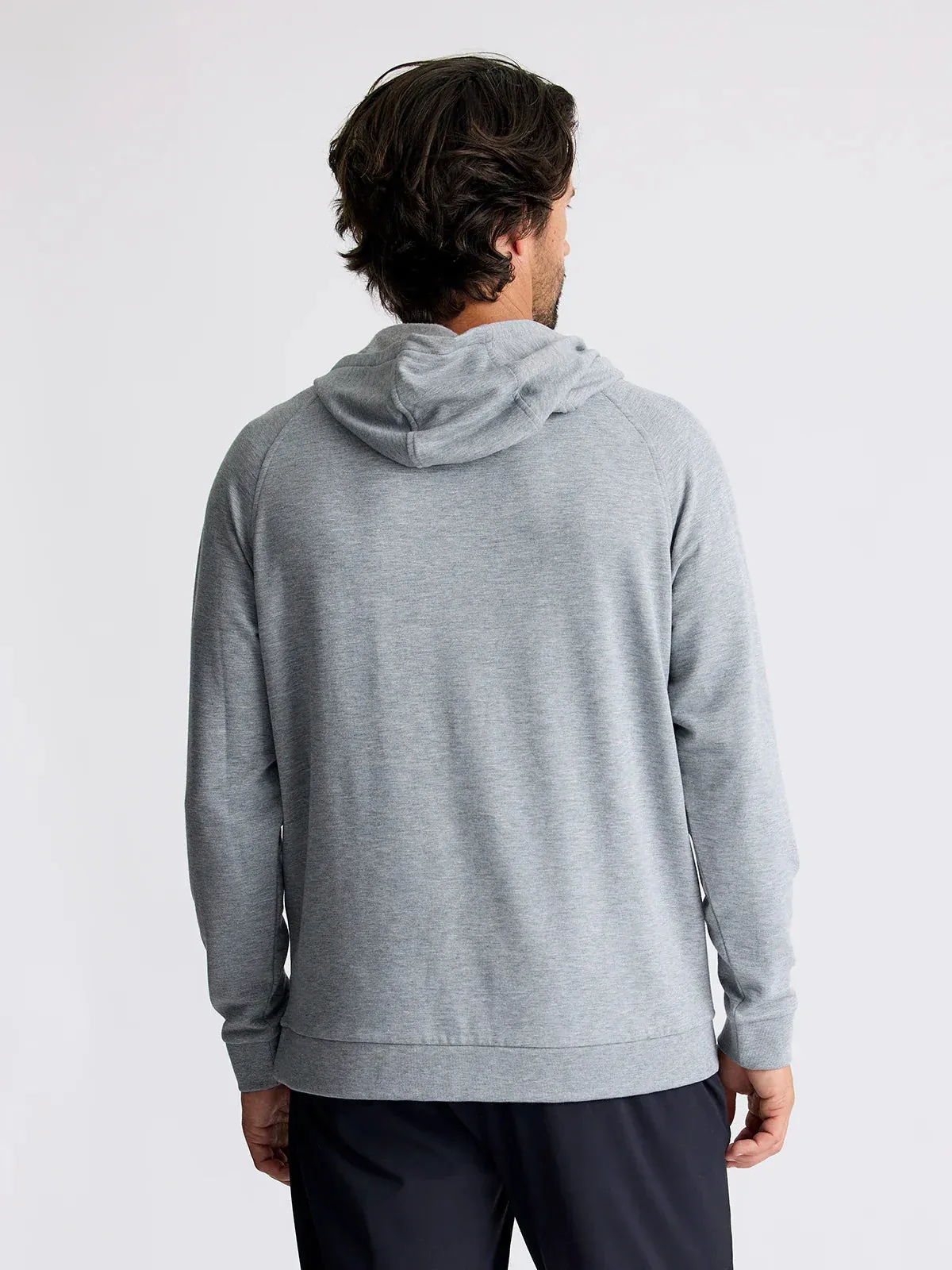 Free Fly Men's Bamboo Lightweight Fleece Hoodie in Heather Grey