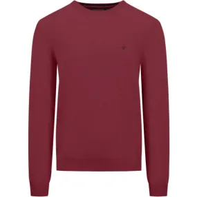 Fynch Hatton - Crew Neck Jumper, Ruby Red