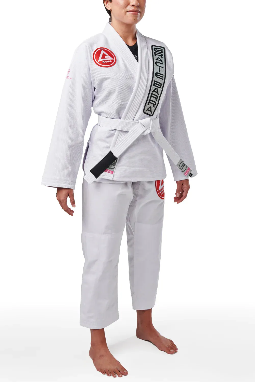 GB1 V2 Edition Womens Kimono w/Belt - White