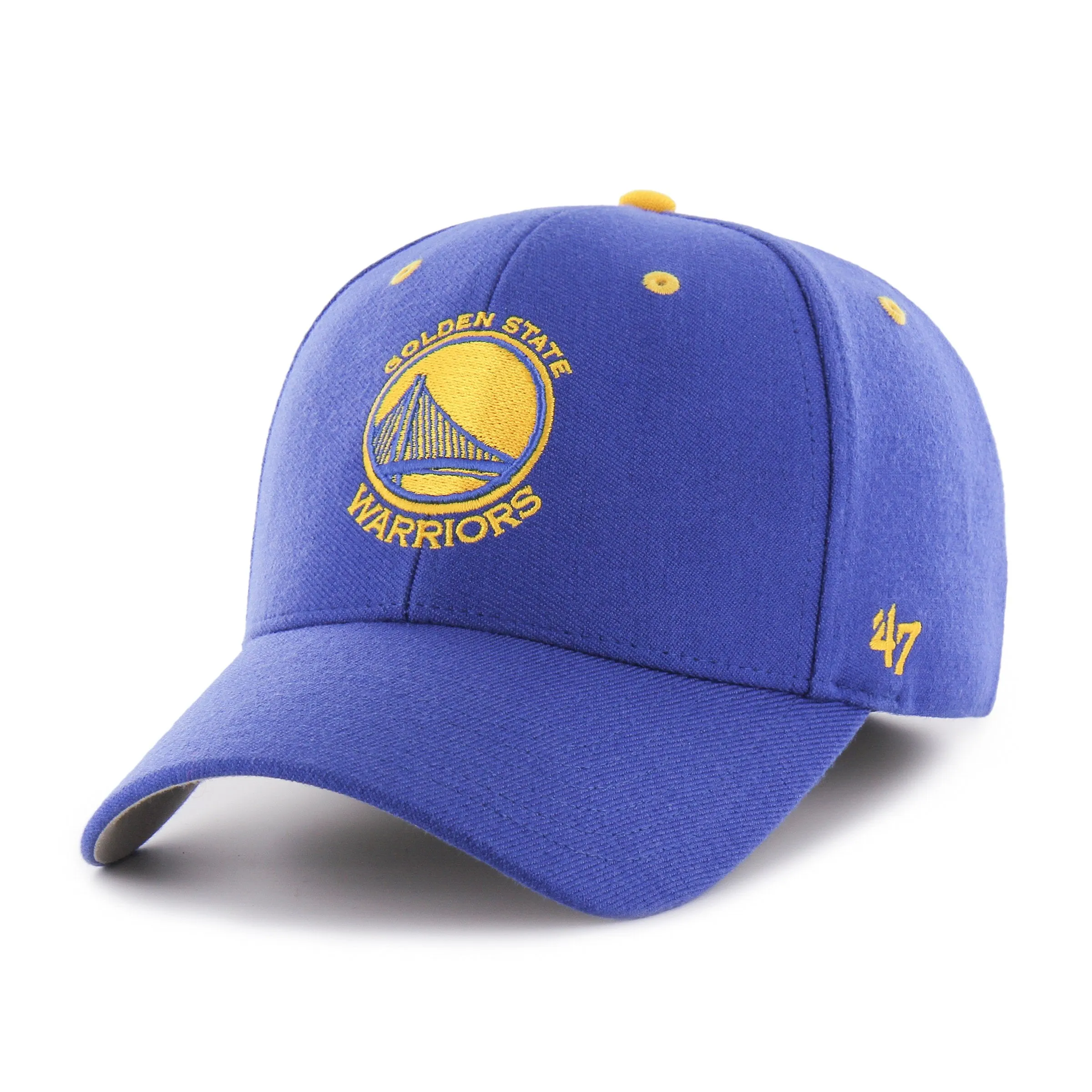 Golden State Warriors 47 Brand Royal Blue Kickoff Contender Stretch Fit Hat Cap