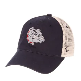 Gonzaga Bulldogs Zephyr Navy "University" Mesh Adj. Snapback Relax Fit Hat Cap