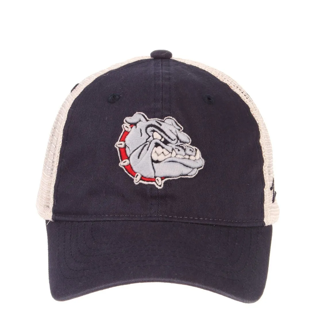 Gonzaga Bulldogs Zephyr Navy "University" Mesh Adj. Snapback Relax Fit Hat Cap