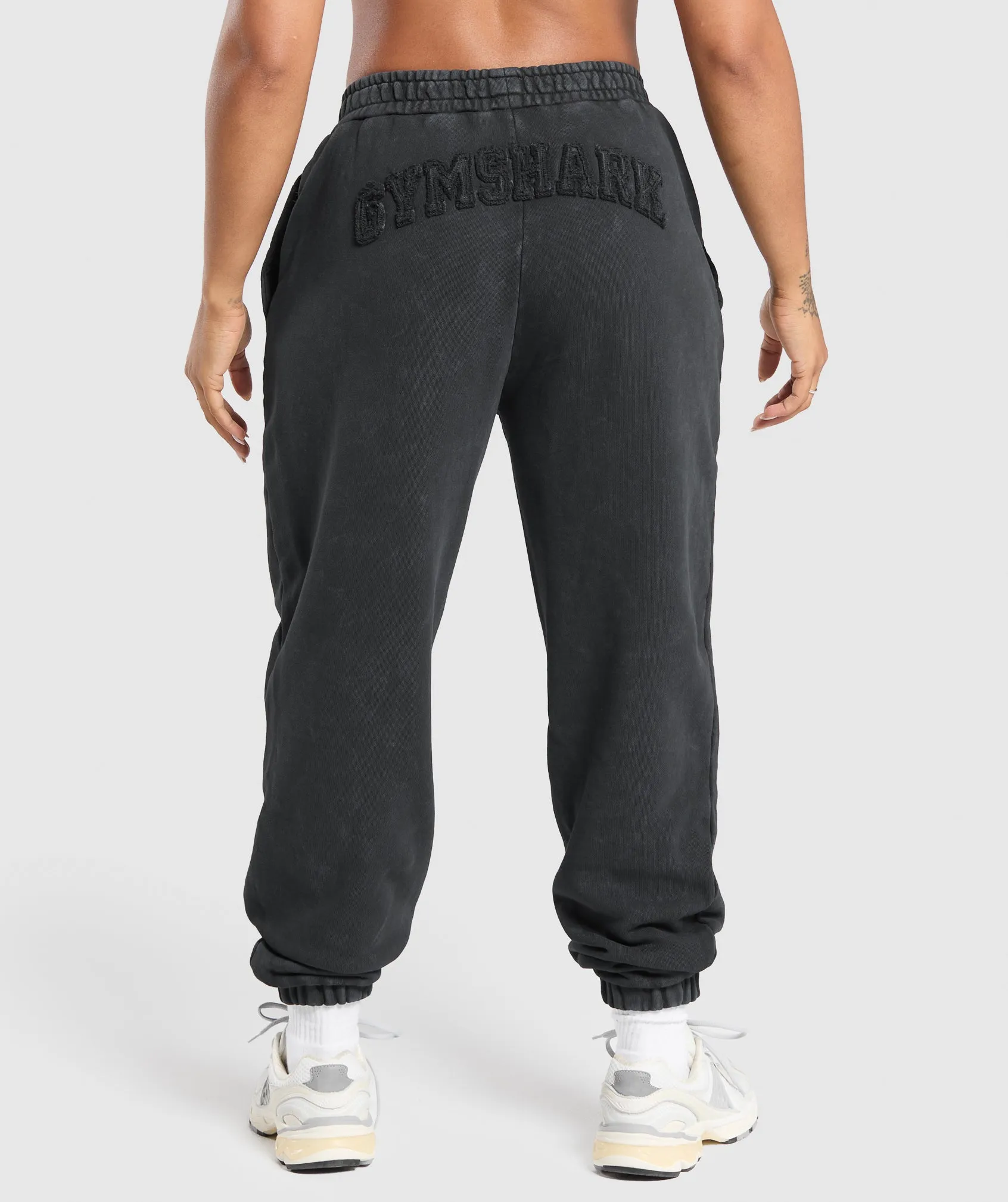 Gymshark Grunge Oversized Joggers - Black