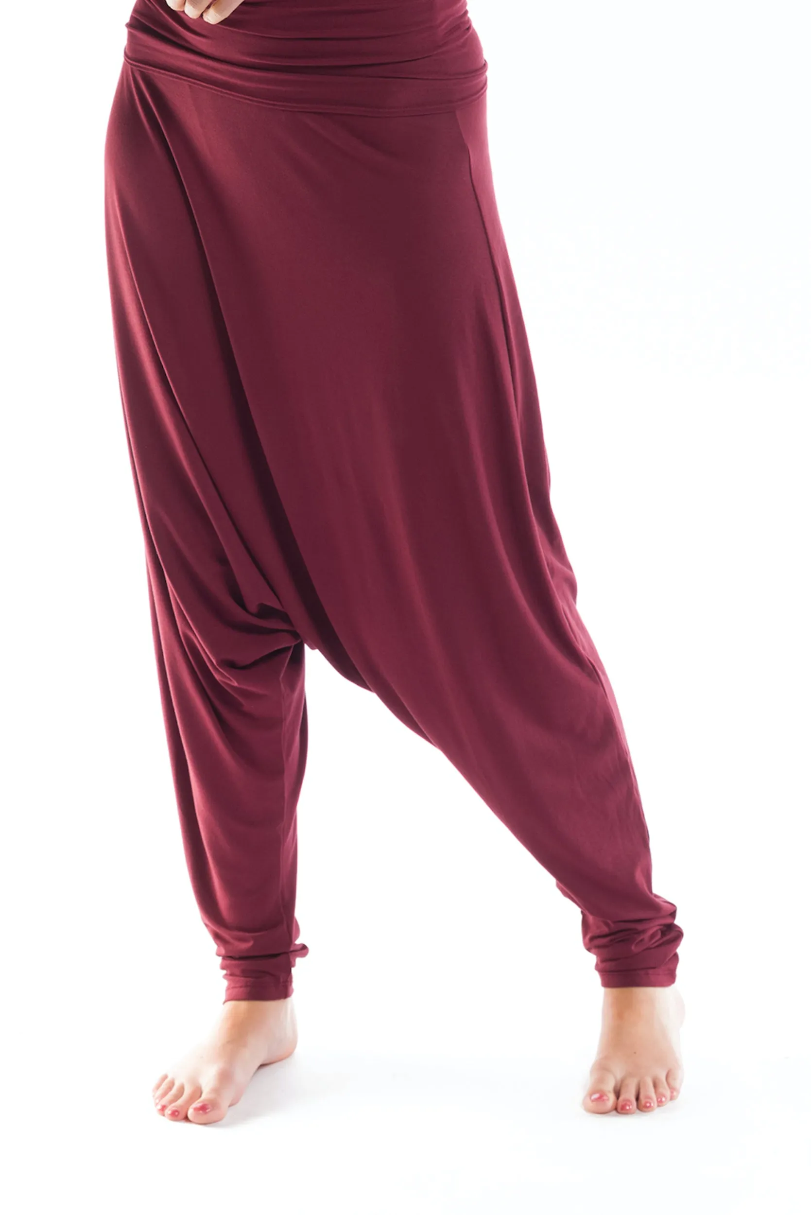 HAREM LOUNGE PANTS BURGUNDY