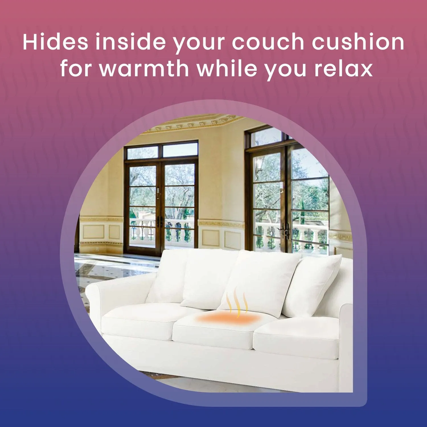 Hidden Heat Electric Couch Cushion Warmer by Spotwarm