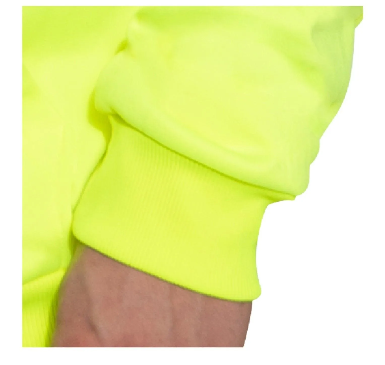 High-Vis Performance Hooded Sweatshirt - Safety Green