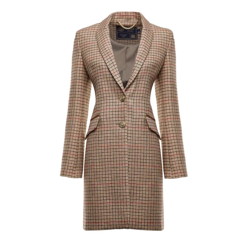 Holland Cooper Highgrove Ladies Tweed Coat - Charlton Tweed