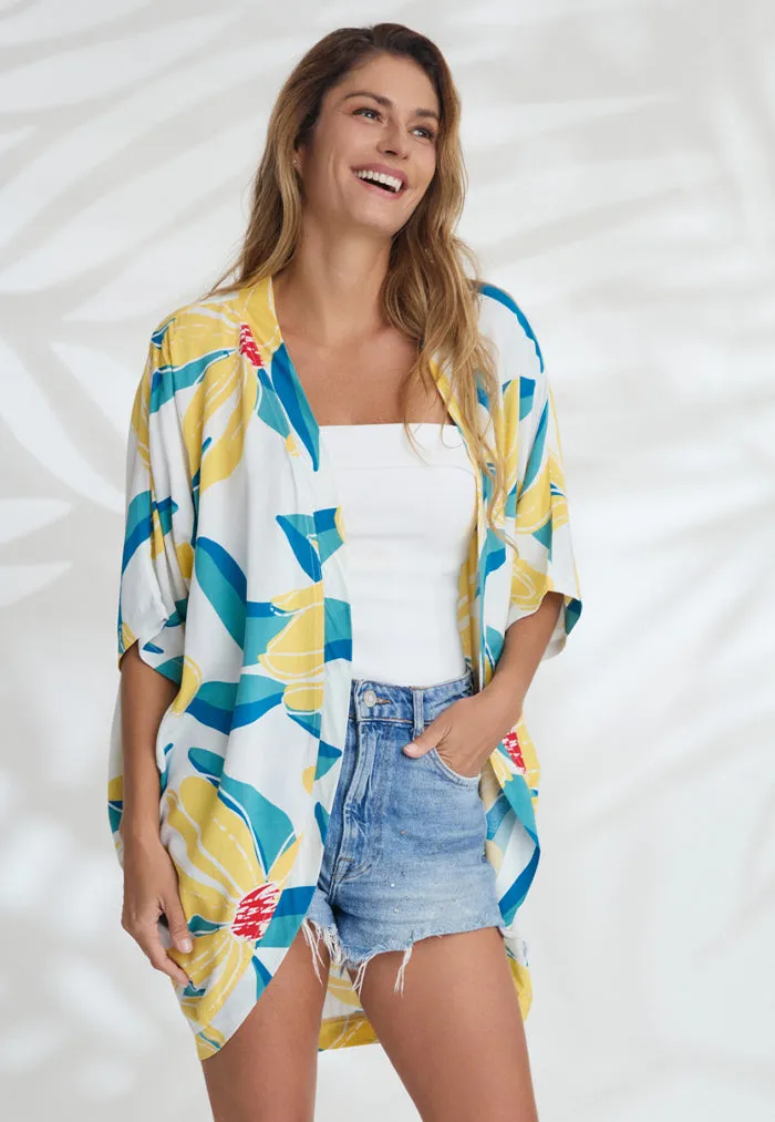 Indii Breeze Short Kimono - Goldilocks