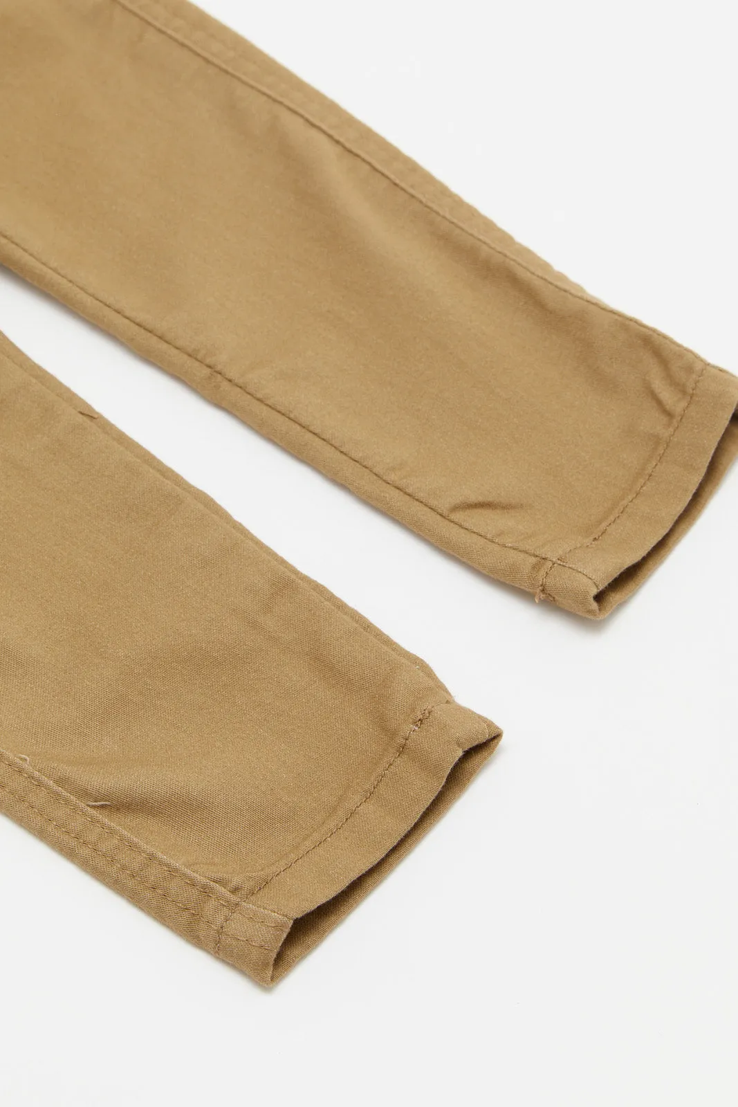 Infant Boys Beige Joggers Jeans