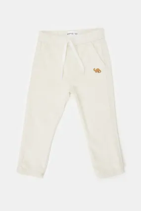 Infant Boys Cream Jogger Jeans