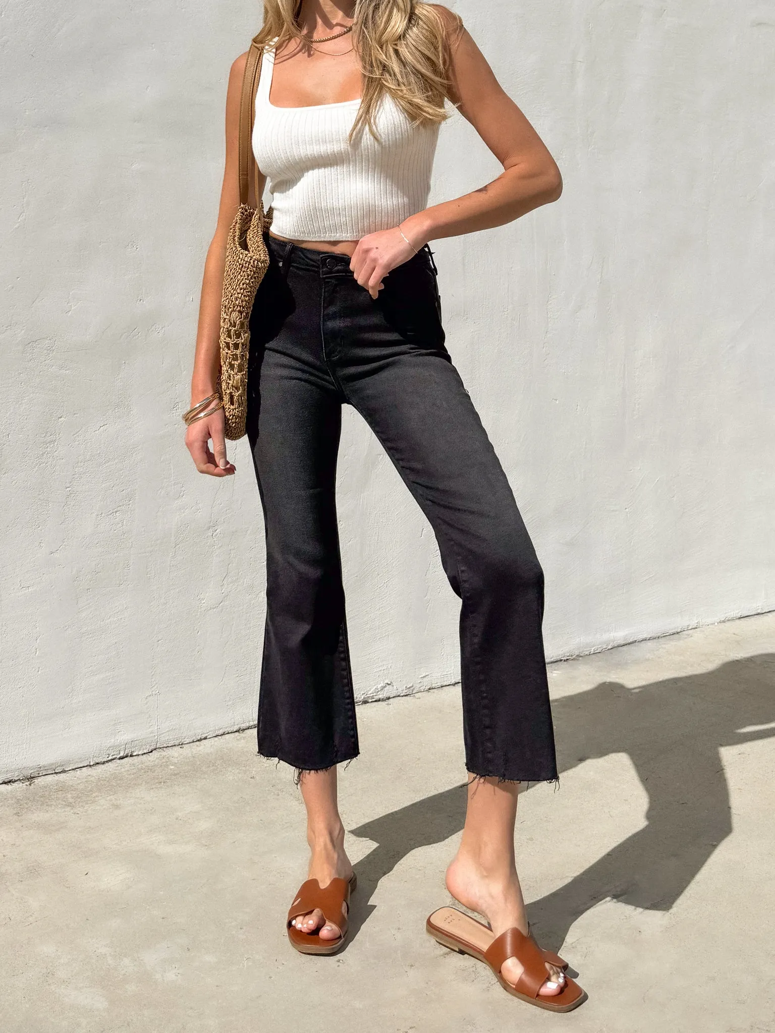 Josie Crop Flare Jeans - Final Sale