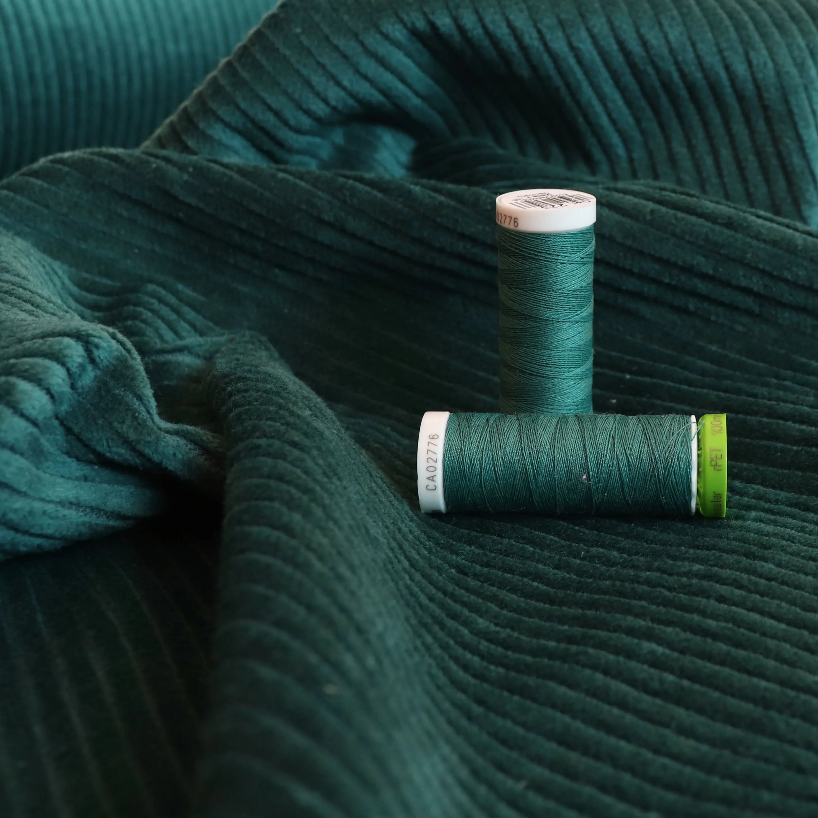 Jumbo Cotton Corduroy - Peacock Green