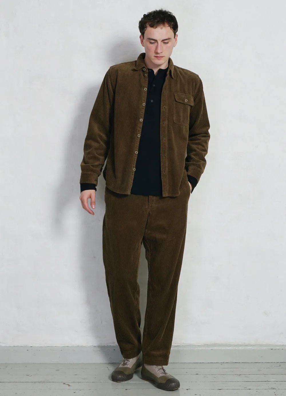 KEN 28-24-6 | Wide Cut Trousers | Seaweed