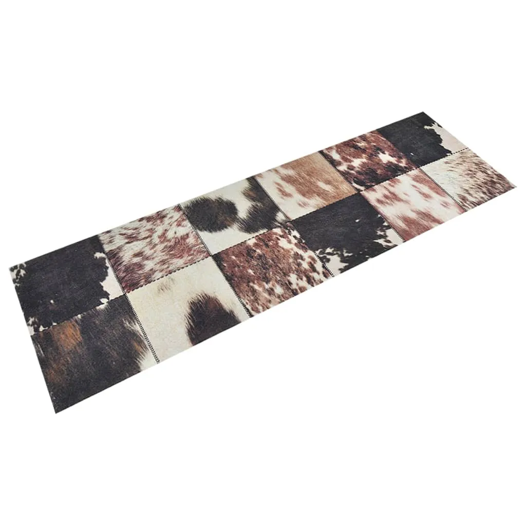 Kitchen Rug Washable Animal Skin 60x180 cm Velvet