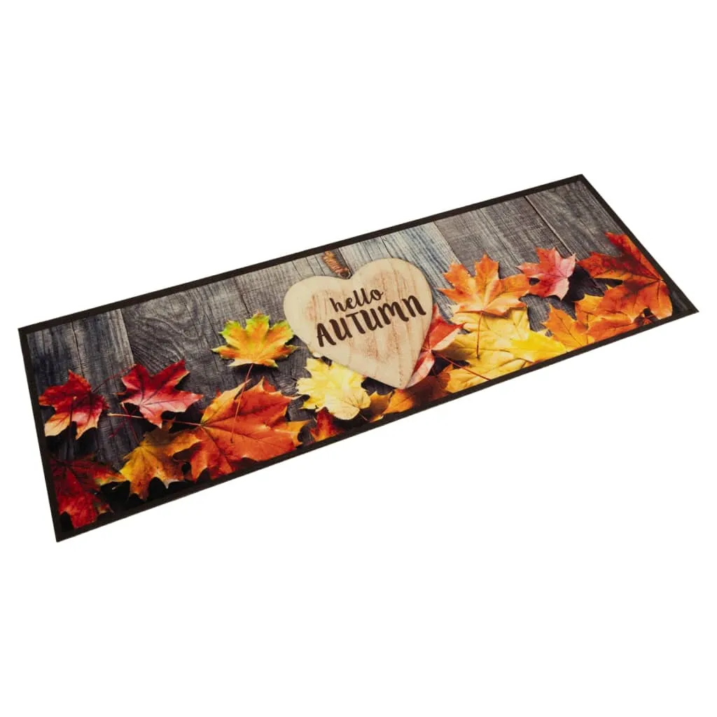 Kitchen Rug Washable Autumn 45x150 cm Velvet