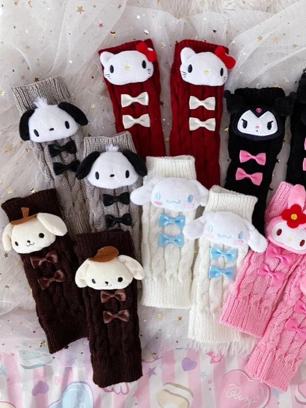 Kuromi My Melody Cinnamoroll Pompompurin Pochacco Hello Kitty Arm Warmers